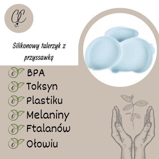 Silikónová doska s prísavkou pre deti, modrá BLW 6 m + Chichi
