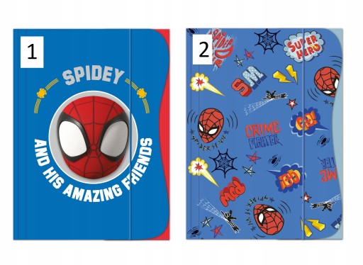 A4 Spider Man zložka s gumičkou