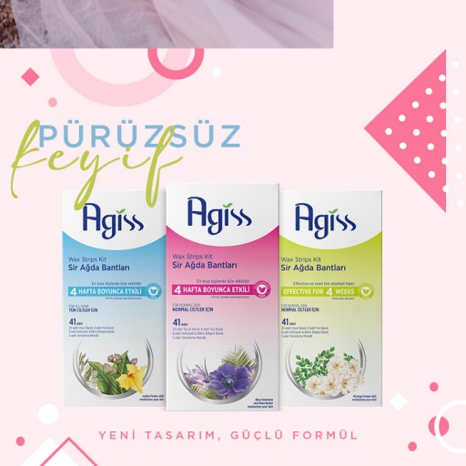 AGISS SADA MODRÝCH DEPILAČNÝCH VOSKOVÝCH NÁPLASTÍ 36x