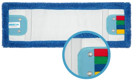 PROFESIONÁLNY PLOCHÝ MOP Z MIKROVLÁKNA 40 CM MODRÉ DUO UŠI + VRECKÁ