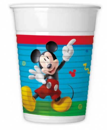 Plastové poháre Mickey Mouse 8 kusov Narodeniny
