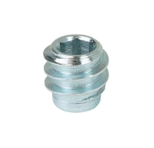 Zásuvka na skrutkovanie 10X M6 x 12 mm, nábytková vložka na drevo, so 6 imbusovým kľúčom