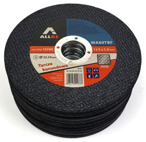 Nerezový kovový rezací kotúč 125x1,0 mm