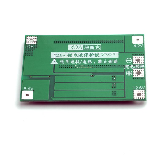 BMS 3S 40A 12,6V 18650 li-ion s balancérom