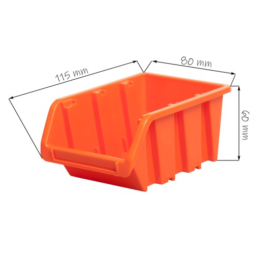 5x Podstielková skladová garáž 80x115x60 mm Oranžová