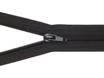 Rozdeľovací zips 75cm Čierny 10 ks