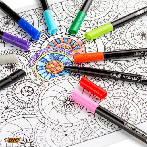 BIC Intensity Finelines 6 pastelových farieb