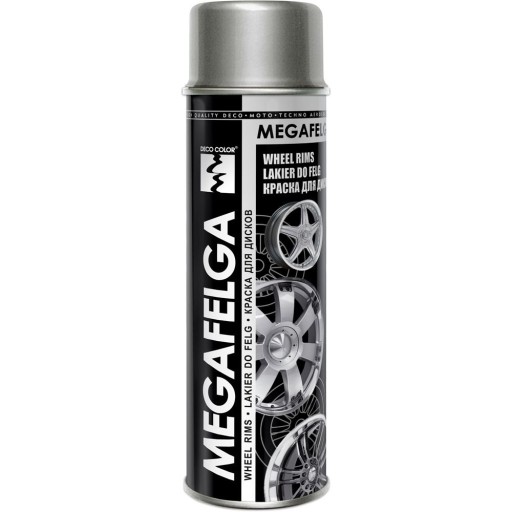 DECO COLOR MEGAFELGA lak na ráfik 500ml strieborný