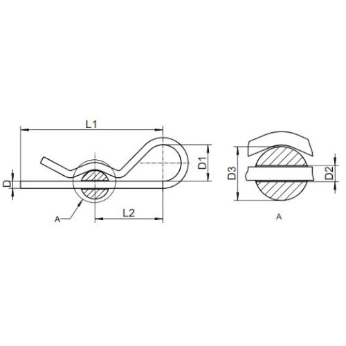 BETA PIN, NEREZ, NEREZ, KYSELINOM ODOLNÝ, D=2,5MM