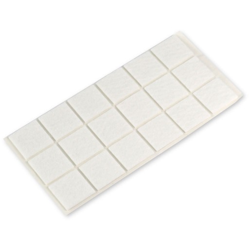 Biela plstená podložka 3,5x3,5