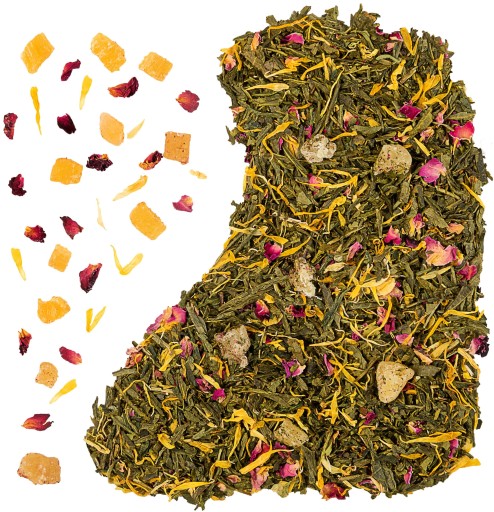 Zelený čaj sencha SUNNY SMILE ananásová ruža 50g