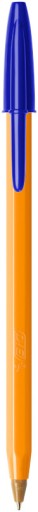 BIC ORIGINÁL JEMNÝ GUĽOVÝ BOD MODRÁ KLASICKÁ ORANŽOVÁ KANCELÁRSKA SÚPRAVA x2