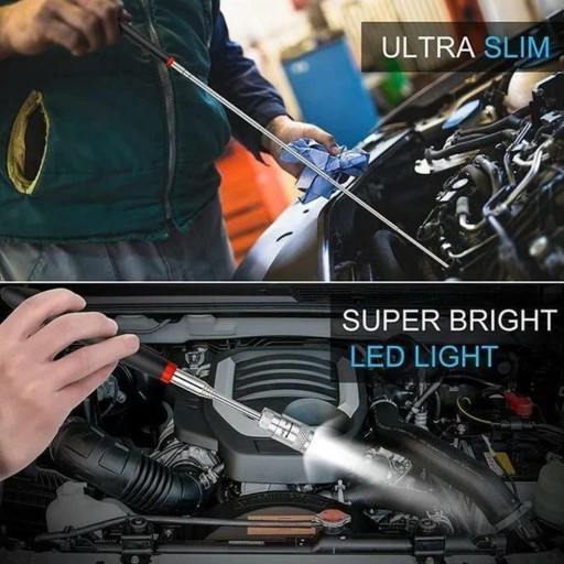 MAGNETICKÝ UCHOVÁVAČ LED TELESKOPICKÝ MAGNET 80cm