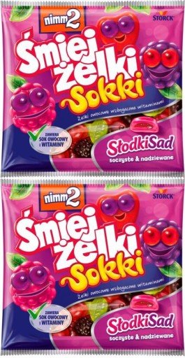 Nimm2 Śmiejżelki Sokki JELLIES SWEET ORCHARD 90 g x2