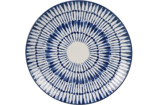 Porcelánový tanier, 20 cm, modré vzory