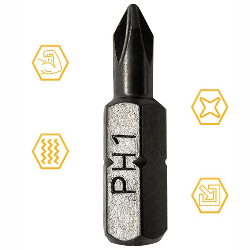 BIT DO SKRUTKOVAČOV PH 1 25mm CROSS PHILLIPS COBIT 1ks