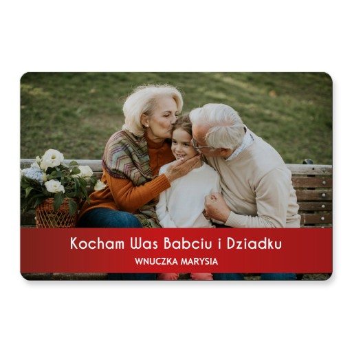 Fotomagnetka s fotkou na chladničku ZA DARČEK, veľká fotomagnetka 15x10