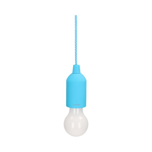 Tyrkysová LED nočná lampa na batérie na šnúrke