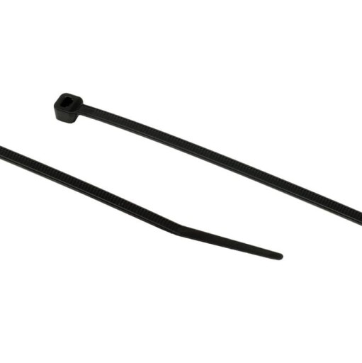 Sťahovacia páska 2,5 x 200 Nylon 66 Čierna - 100 ks.