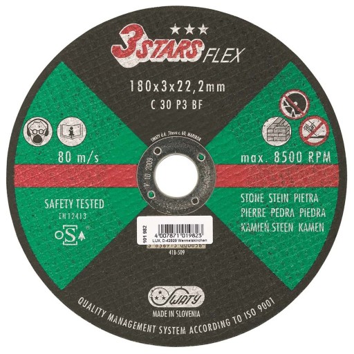 Kovový rezací kotúč 115x3x22,2mm 3STARSFLEX