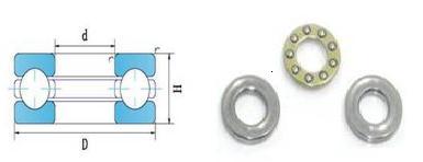 Axiálne ložisko F2-6M 2x6x3 mm