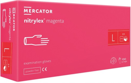PURPUROVÉ NITRYLEXOVÉ RUKAVICE 100 KS. L-9 NITRIL