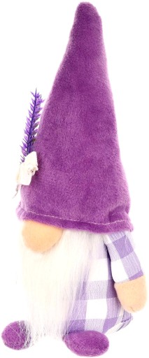 TRPASLÍK ZAJÍČIK GNOME FIALOVÝ MATERIÁL 20CM SASKA GARDEN