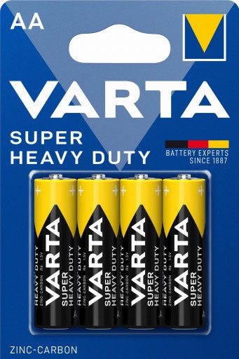 VARTA SUPER HEAVY DUTY R6X4 1,5V R6 4 ks