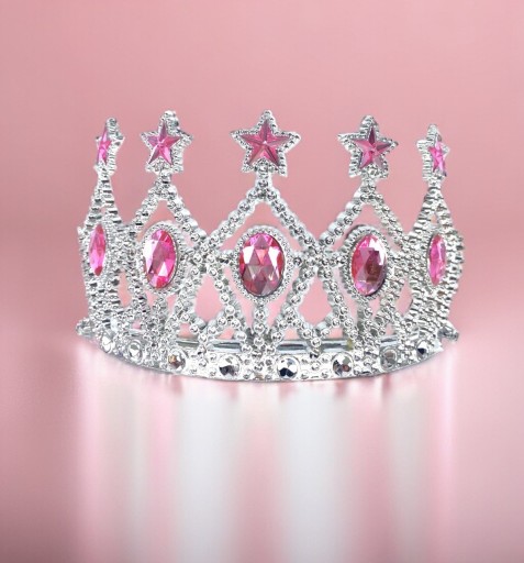 Šperková čelenka CROWN, lesklý outfit princeznej