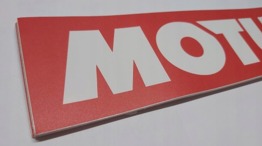 NÁLEPKA MOTUL S LOGOM NÁLEPKA VEĽKÁ POLOMATNÁ 28 x 7,5 cm