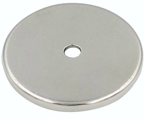 SILNÝ NEODYMOVÝ MAGNET 30x3 mm S OTVOROM 7/3,5 mm NA SKRUTKU