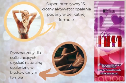 ASTHER BE HAPPY AKTIVÁTOR AKCELERÁTOR NA OPAĽOVANIE