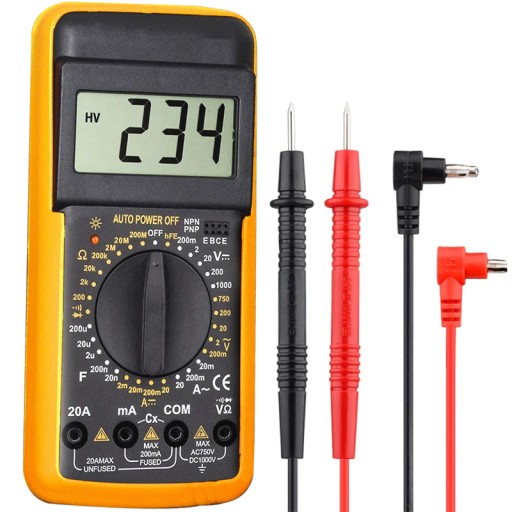 PROFESIONÁLNY MERAČ PRÚDU, LCD MULTIMETER