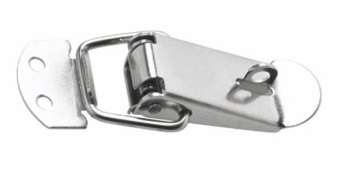 Zámok na truhlicu stavebný nábytkový 90x32 mm s niklovou sponou