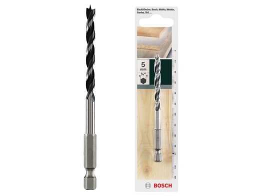 Vrták do dreva 5mm HSS-CV 6-bodový BOSCH