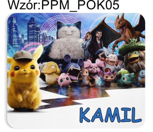 Podložka pod myš + MENO dieťatka Pokémon Pikachu