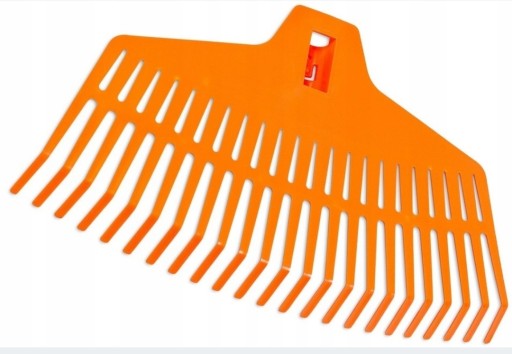 Hrable na lístie na trávu 420 mm oranžové