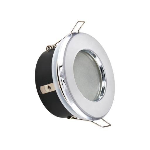 Hermetické halogénové očko pre Soffit White IP44 + GU10 + zásuvka