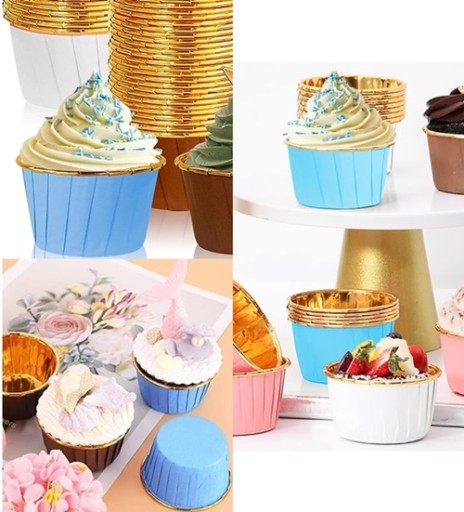 MUFFIN LINERS formičky na košíčky DECORATIONS narodeninové modré 20 ks