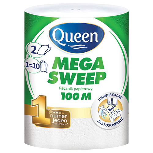 Papierová utierka Queen Mega Sweep 100 m