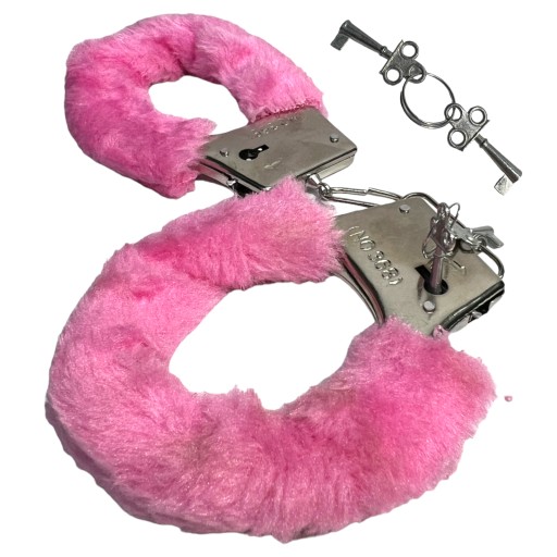 Mäkké putá s kožušinou a kľúčom BDSM
