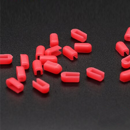 2x Koncovka NEON FLEX 6x12mm ČERVENÁ
