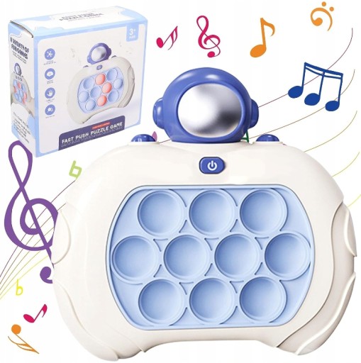 COSMONAUTA PUSH POP ELEKTRONICKÁ ARKÁDOVÁ SENZORICKÁ HRA POP IT