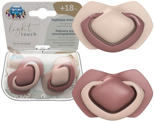 CANPOL Sada silikónových cumlíkov 18+ symetrických. ČISTÝ