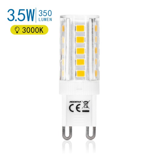 G9 LED kapsulová žiarovka 3,5W malá CORN kukurica 350Lm teplá biela 3000K