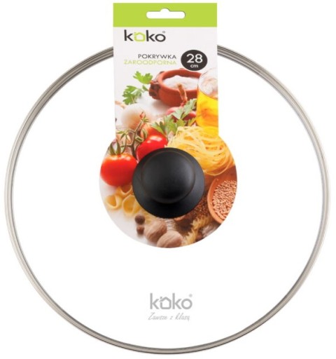TEPLOTNE ODOLNÉ SKLENÉ viečko 28 CM KOKO