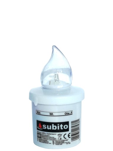 LED vložka do sviečok Subito Comet 10,5 cm 1 ks.