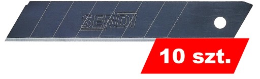 Náhradné čepele NÁHRADNÉ zlomené nože 18mm 10ks BLACK sendi ultrablade