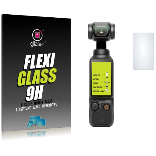 Hybridné sklo Glaser FlexiGlass 9H pre DJI Pocket 3 OSMO / nerozbije sa!