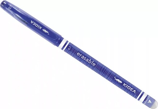4x modré vymazateľné guľôčkové pero 0,7 mm stierateľné s gumou Kidea